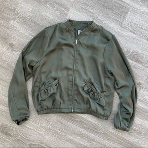 NWOT. Buckle bomber jacket